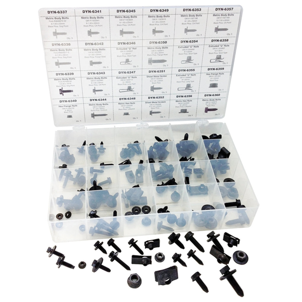 ATD 39360 120 Pc. Master Hex Nut, U-Nut, and Body Bolt Assortment
