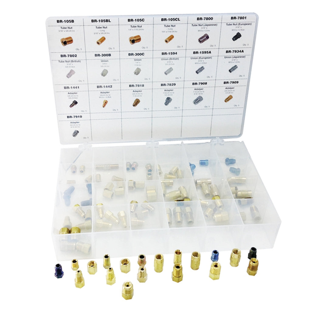 ATD 39361 95 Pc. Brake Line Fittings Assortment