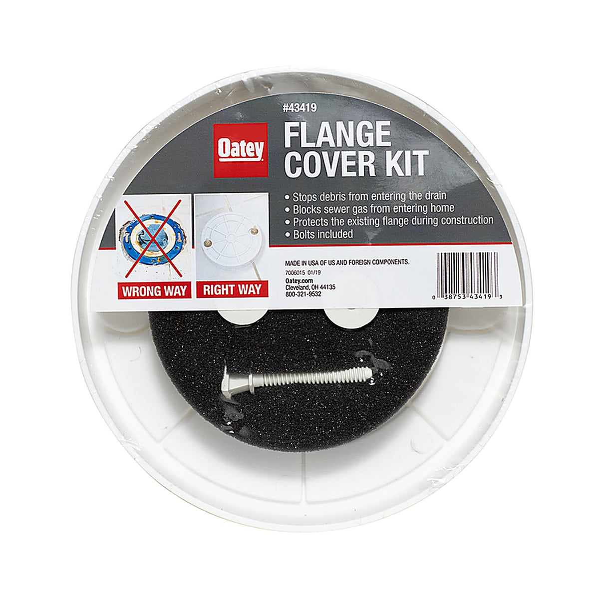 Oatey 43419 Flange Cover 7-3/4in.