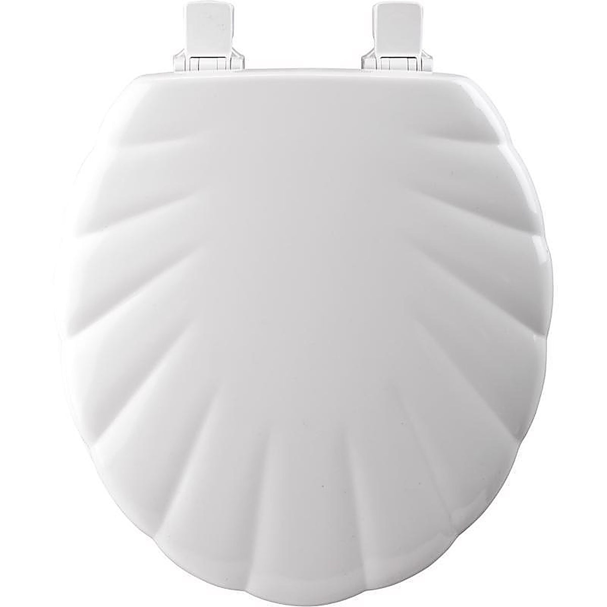 Bemis 22ECA000 Mayfair Never Loosens Round White Molded Wood Toilet Seat
