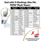 Korky 440BP Dual Flush Seal Kit Red Rubber