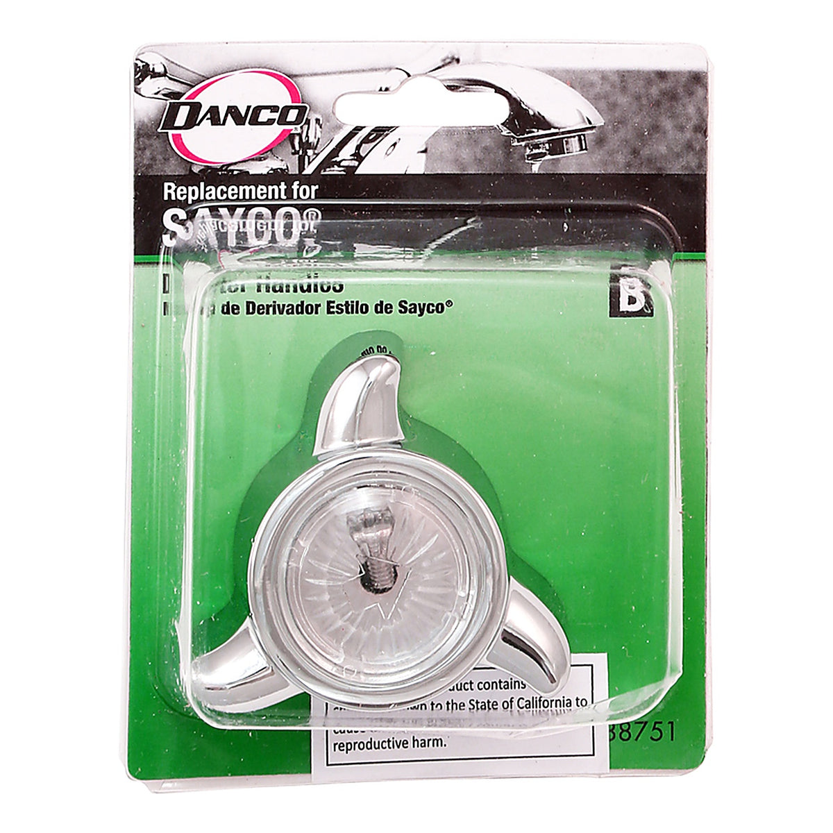 Danco 9D00088751 For Sayco Chrome Tub and Shower Diverter Handle
