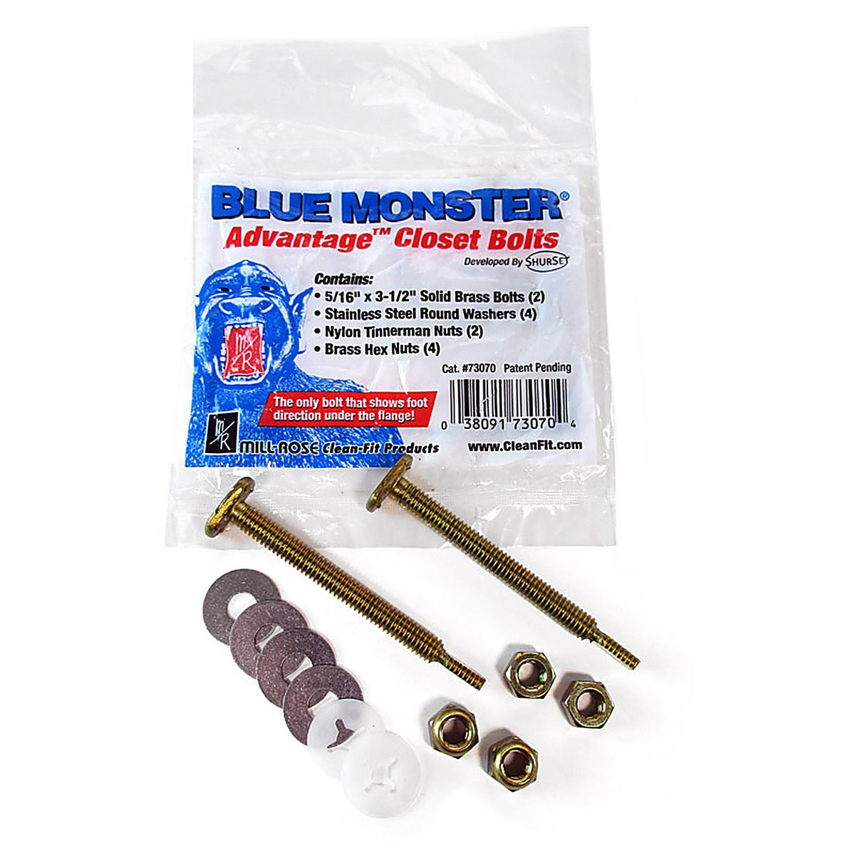 Blue Monster 73070 Advantage Closet Bolts