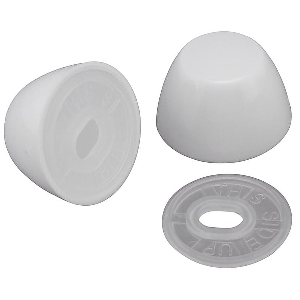 Plumb Pak PP835-30 Toilet Bolt Caps White Plastic For Universal