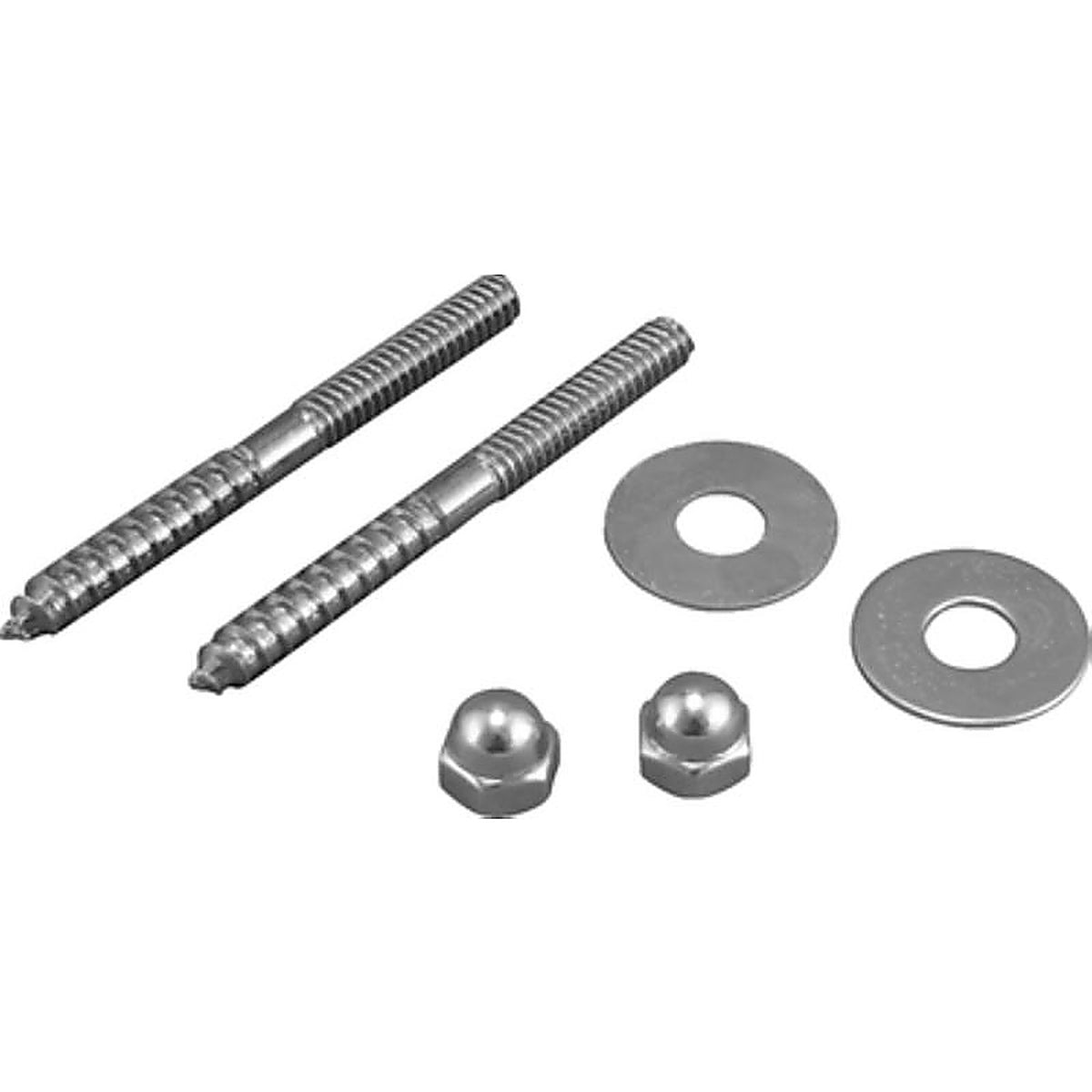 Plumb Pak PP835-15 Toilet Screw Set Brass Plated Steel