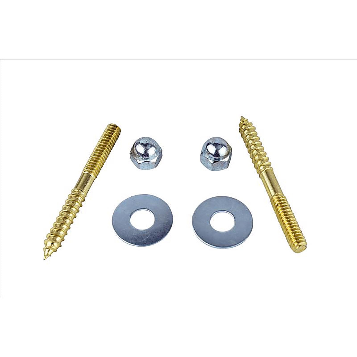 Plumb Pak PP835-15 Toilet Screw Set Brass Plated Steel