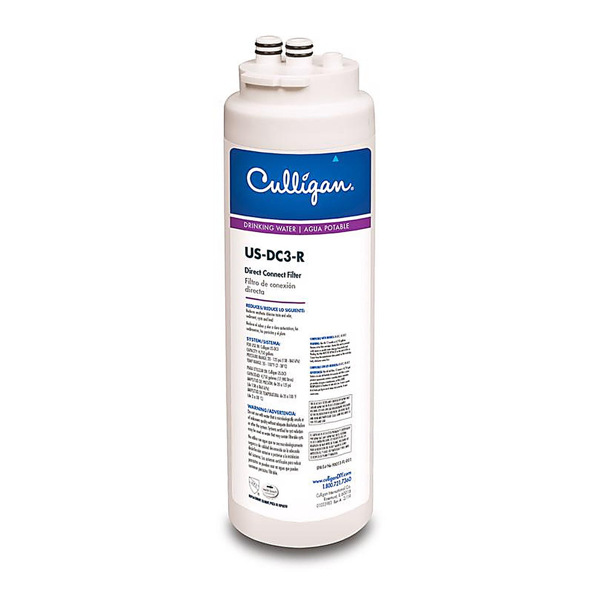 Culligan US-DC3-R Direct Connect Under Sink Replacement Filter For US-DC3