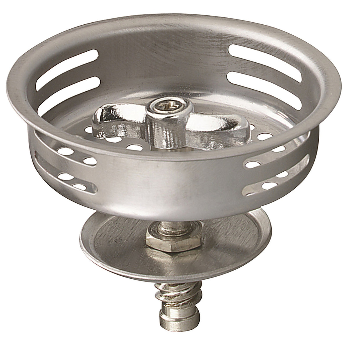Plumb Pak PP820-34 3-1/2 in. Dia. Stainless Steel Stainless Steel Strainer Basket
