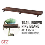 STZ Industries - 361 WOOD36-TB - 7/8 H X 7-1/4 in. W X 36 in. L Brown Shelf Trail 1 pk
