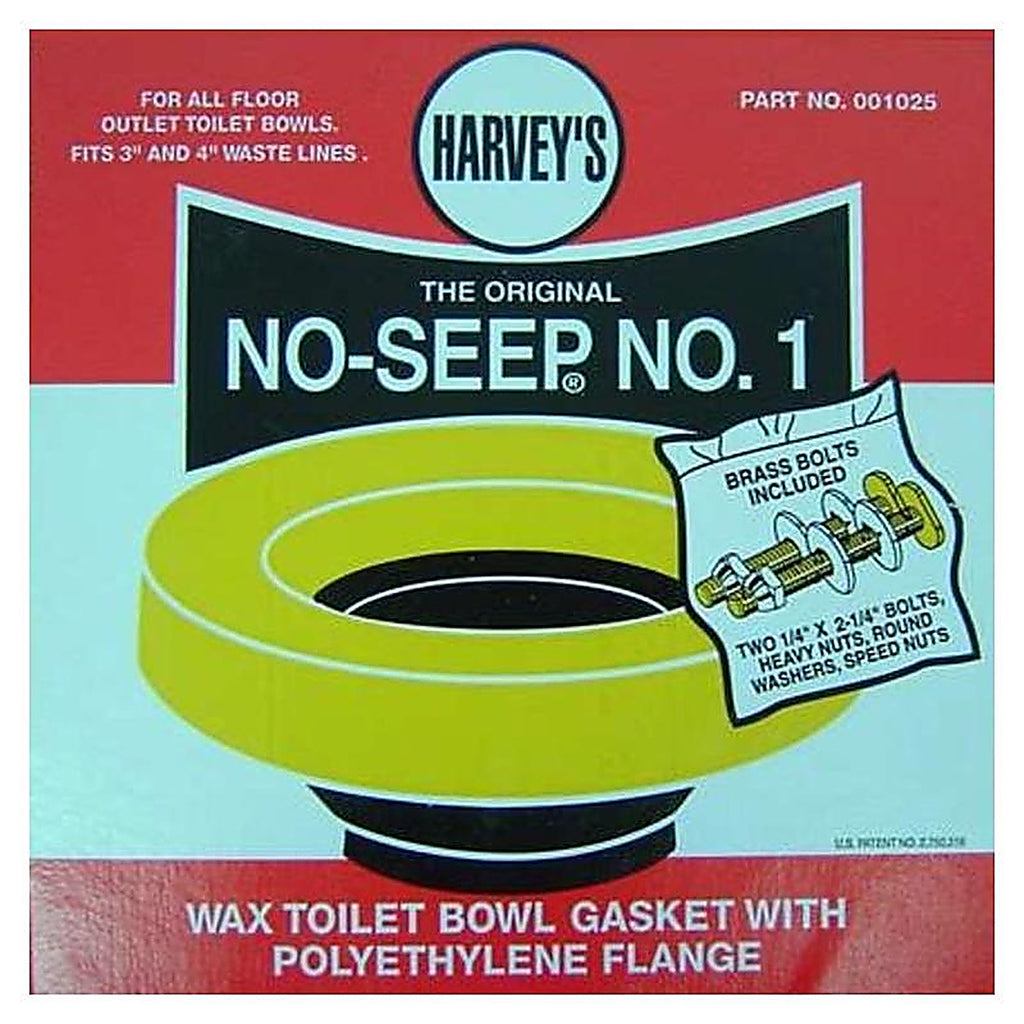 Harveys - 1025 - No-Seep No. 1 Wax Ring Kit Multicolored Polyethylene/Wax