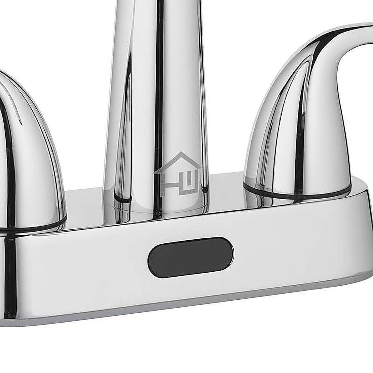 Homewerks 26-B423S-HW Chrome Motion Sensing Centerset Bathroom Sink Faucet 4 in.