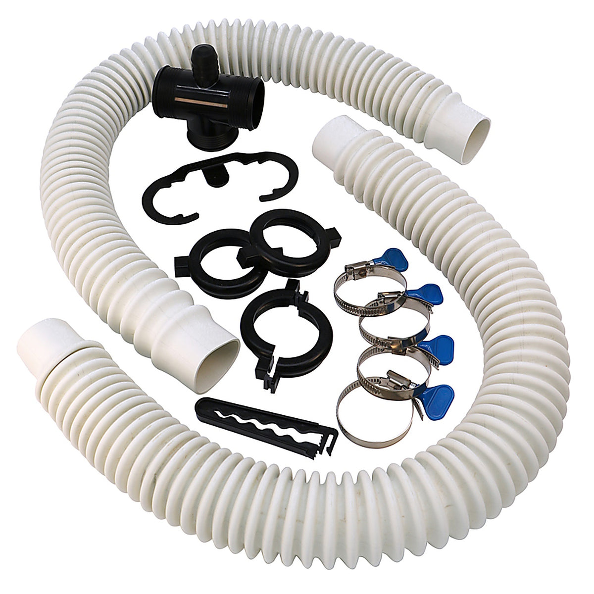 Simple Drain - 3EA-1Q2-ZC0 - 1-1/2 In. D Textured Brass/Rubber Double Sink Drain Kit