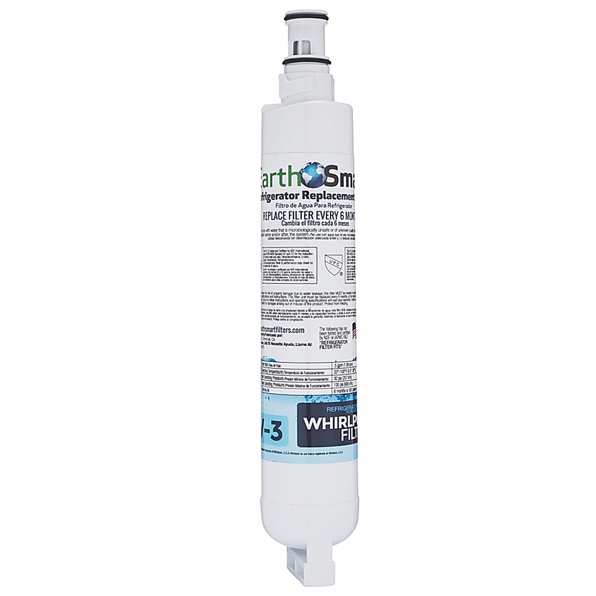 Earth Smart 102623 W-3 Refrigerator Replacement Filter For Whirlpool Filter 6
