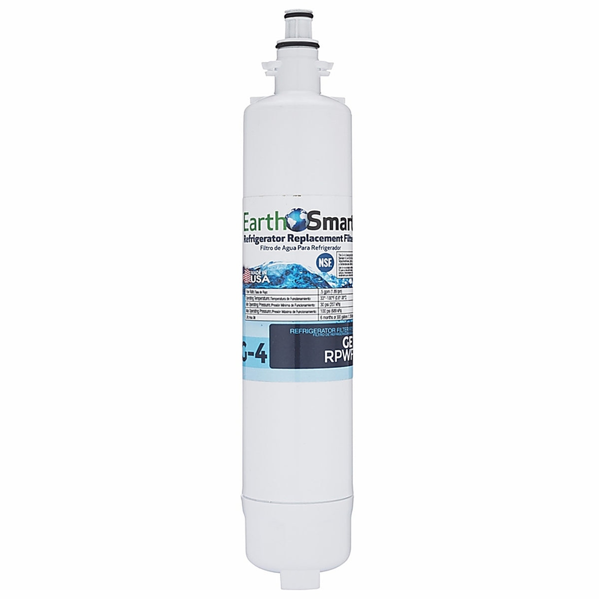 Earth Smart 102615 G-4 Refrigerator Replacement Filter For GE RPWF