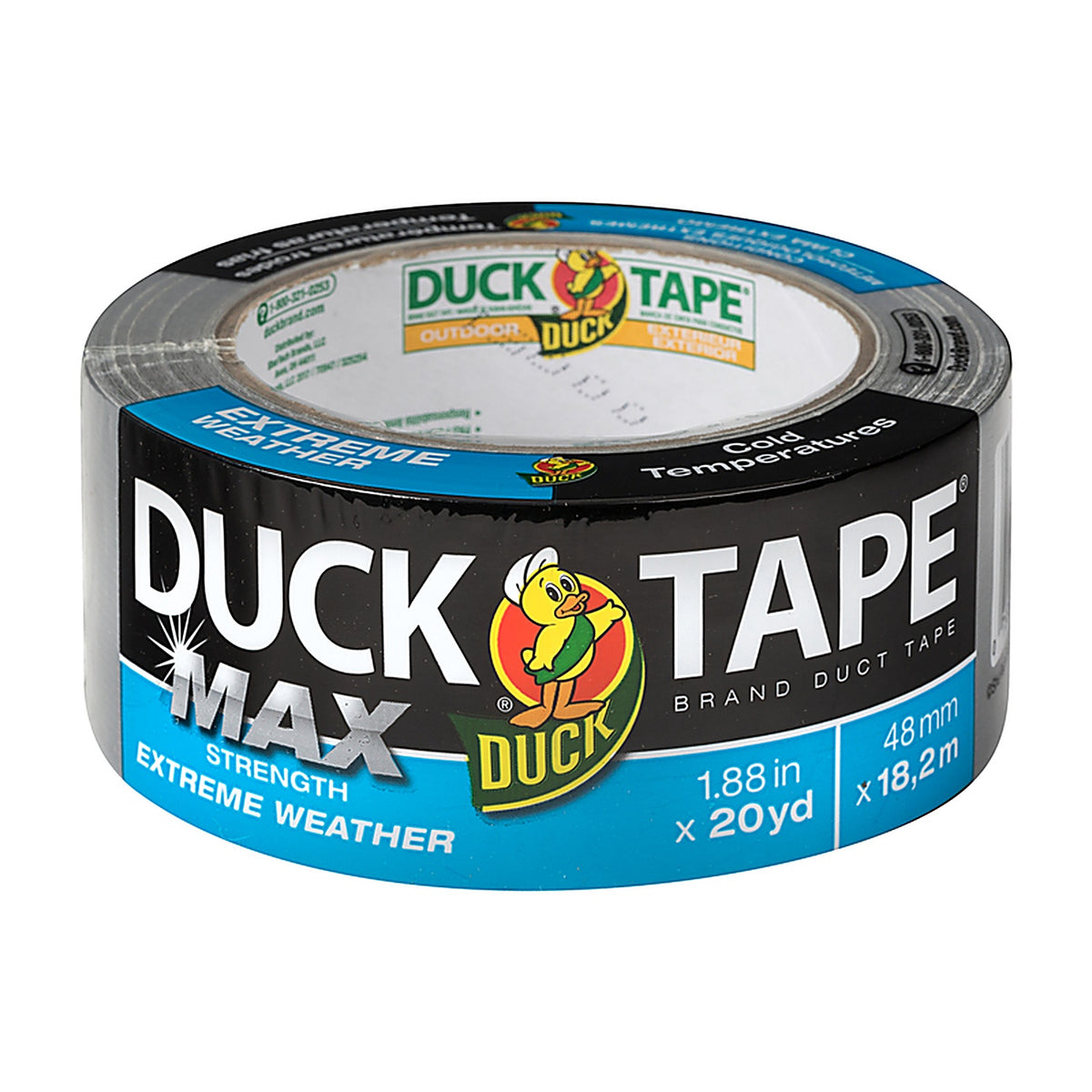 Duck 241635 Max Strength 1.88 in. W x 20 yd. L Silver Duct Tape