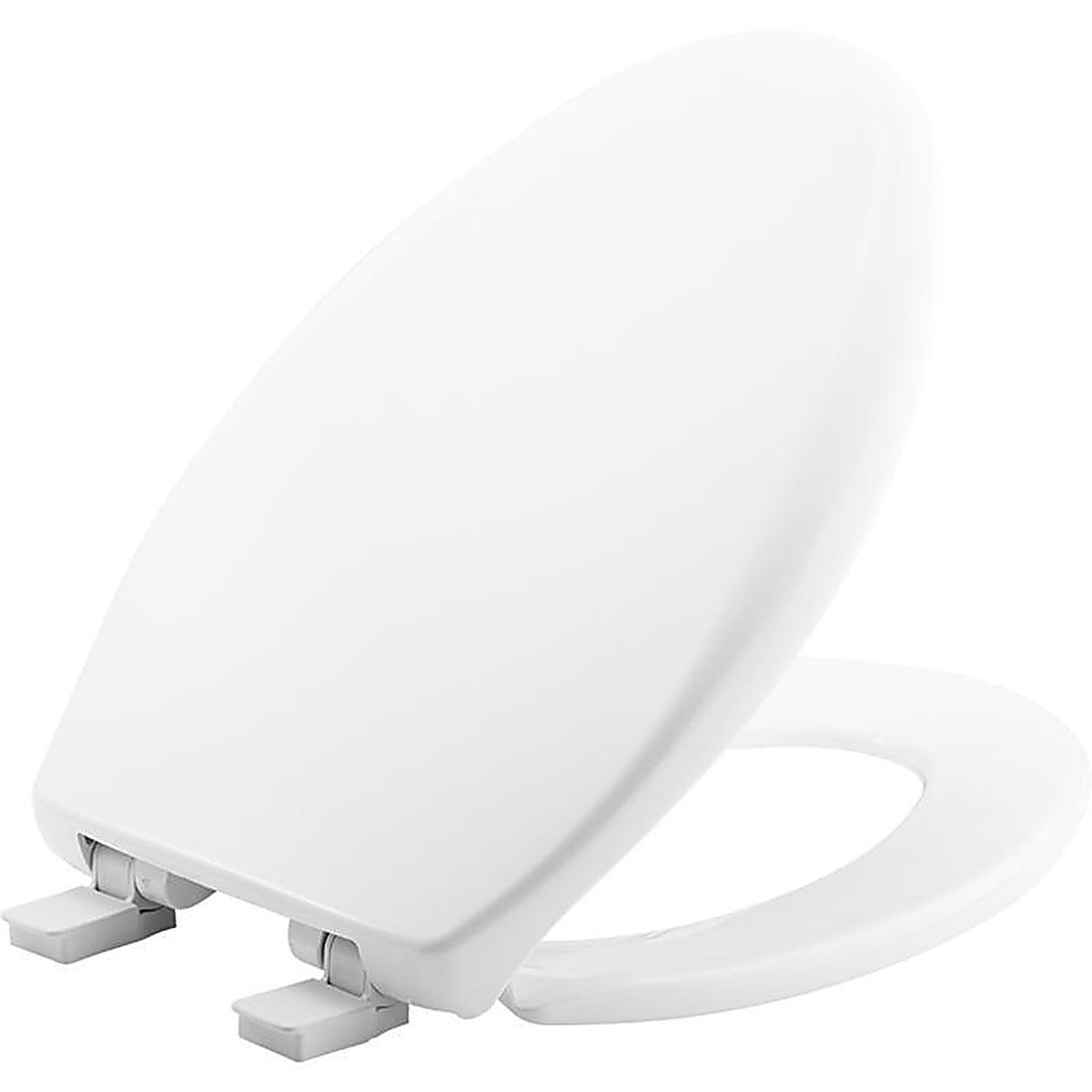 Bemis 187SLOW-000 Mayfair Slow Close Elongated White Plastic Toilet Seat