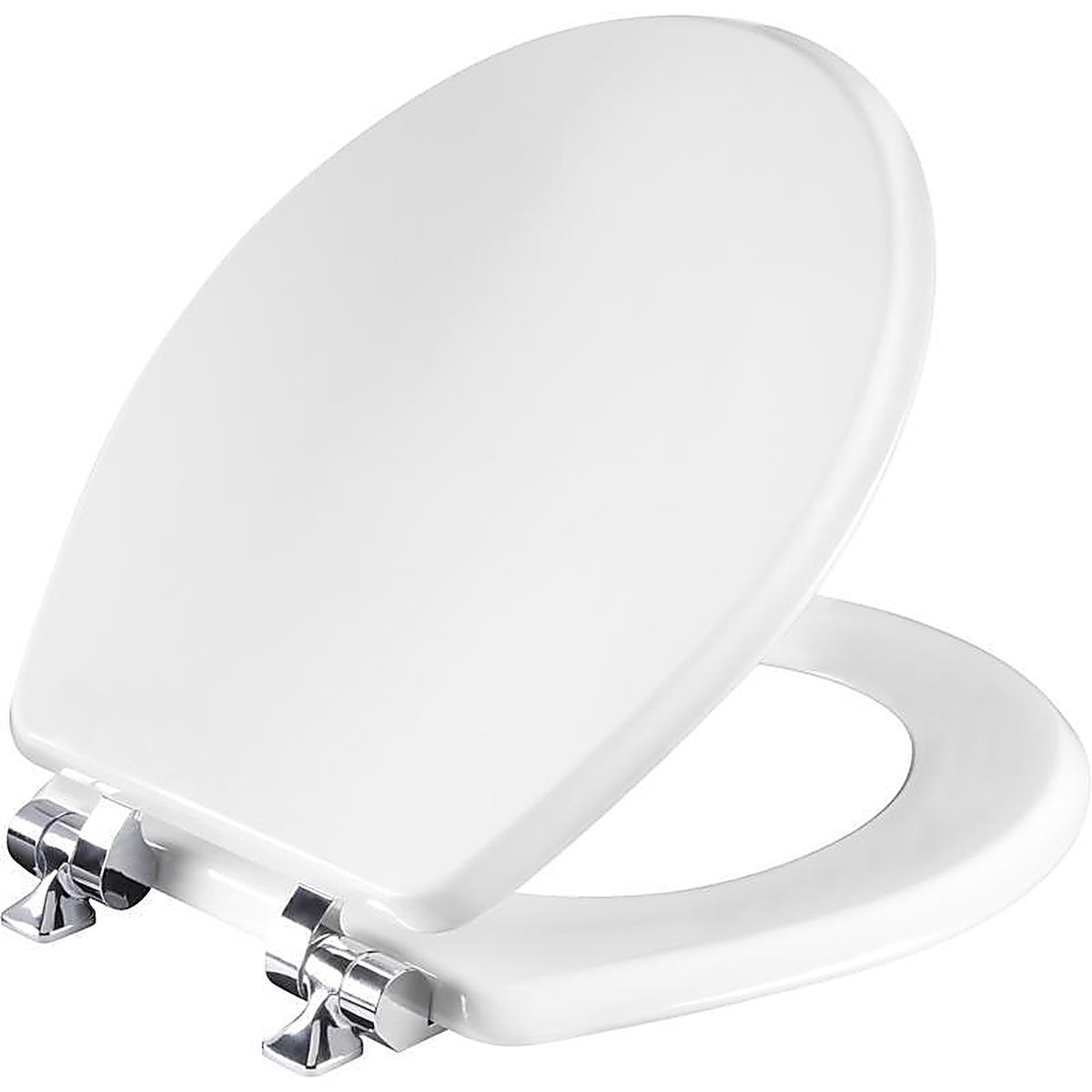 Bemis 26CHSL-000 Mayfair Slow Close Round White Molded Wood Toilet Seat