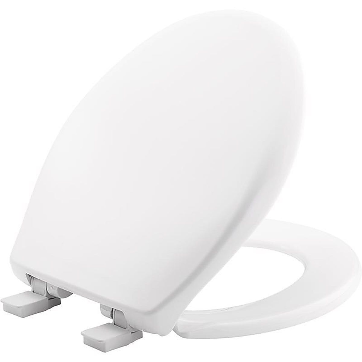 Bemis 87SLOW-000 Mayfair Slow Close Round White Plastic Toilet Seat