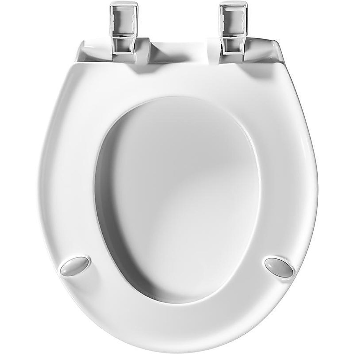 Bemis 87SLOW-000 Mayfair Slow Close Round White Plastic Toilet Seat