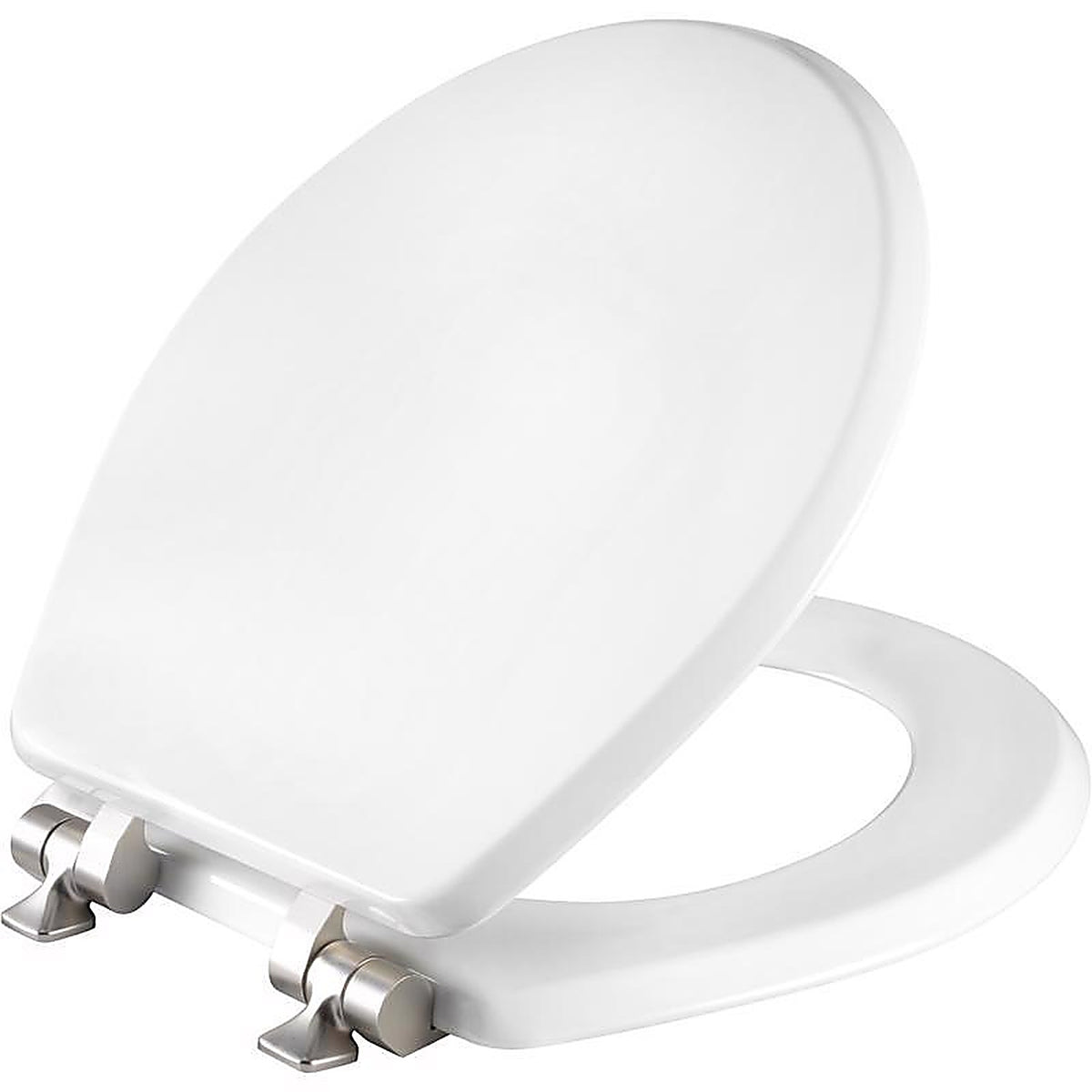 Bemis 26NISL-000 Mayfair Slow Close Round White Molded Wood Toilet Seat