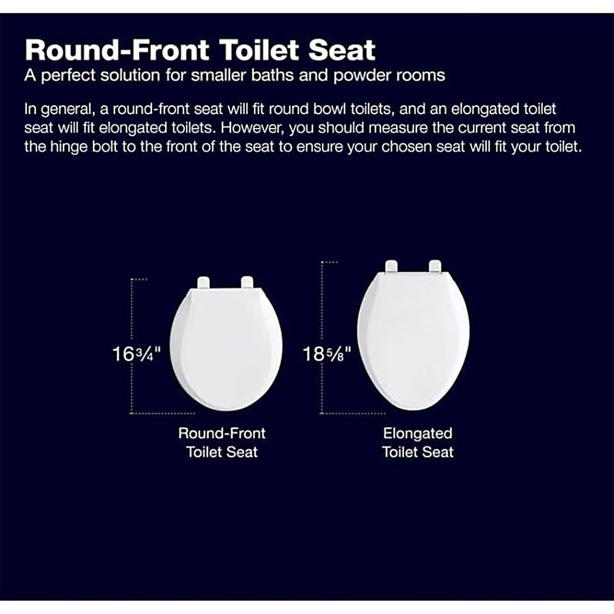 Kohler RB4639-0 Cachet Slow Close Round White Plastic Toilet Seat