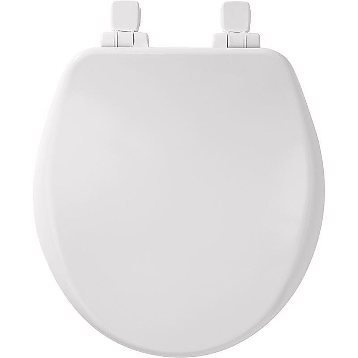 Bemis 64SLOW-000 Mayfair Slow Close Round White Enameled Wood Toilet Seat