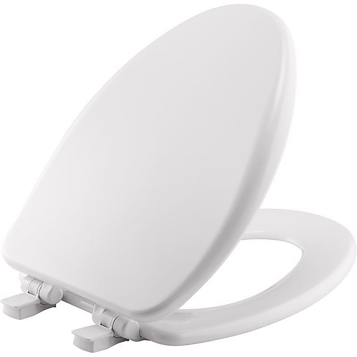 Bemis 164SLOW-000 Mayfair Slow Close Elongated White Enameled Wood Toilet Seat