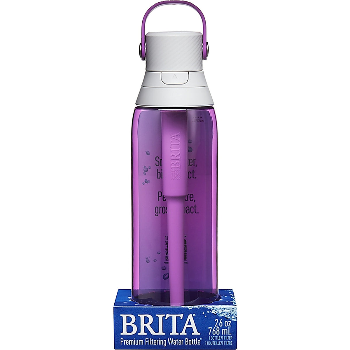 Brita 36383 Premium 26 oz. Orchid BPA Free Filtered Water Bottle