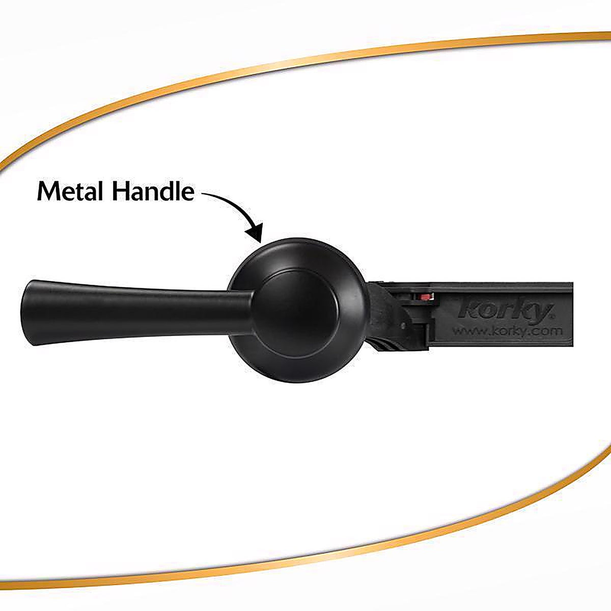 Korky 6034BP StrongARM Flush Lever Black Matte Metal For Universal