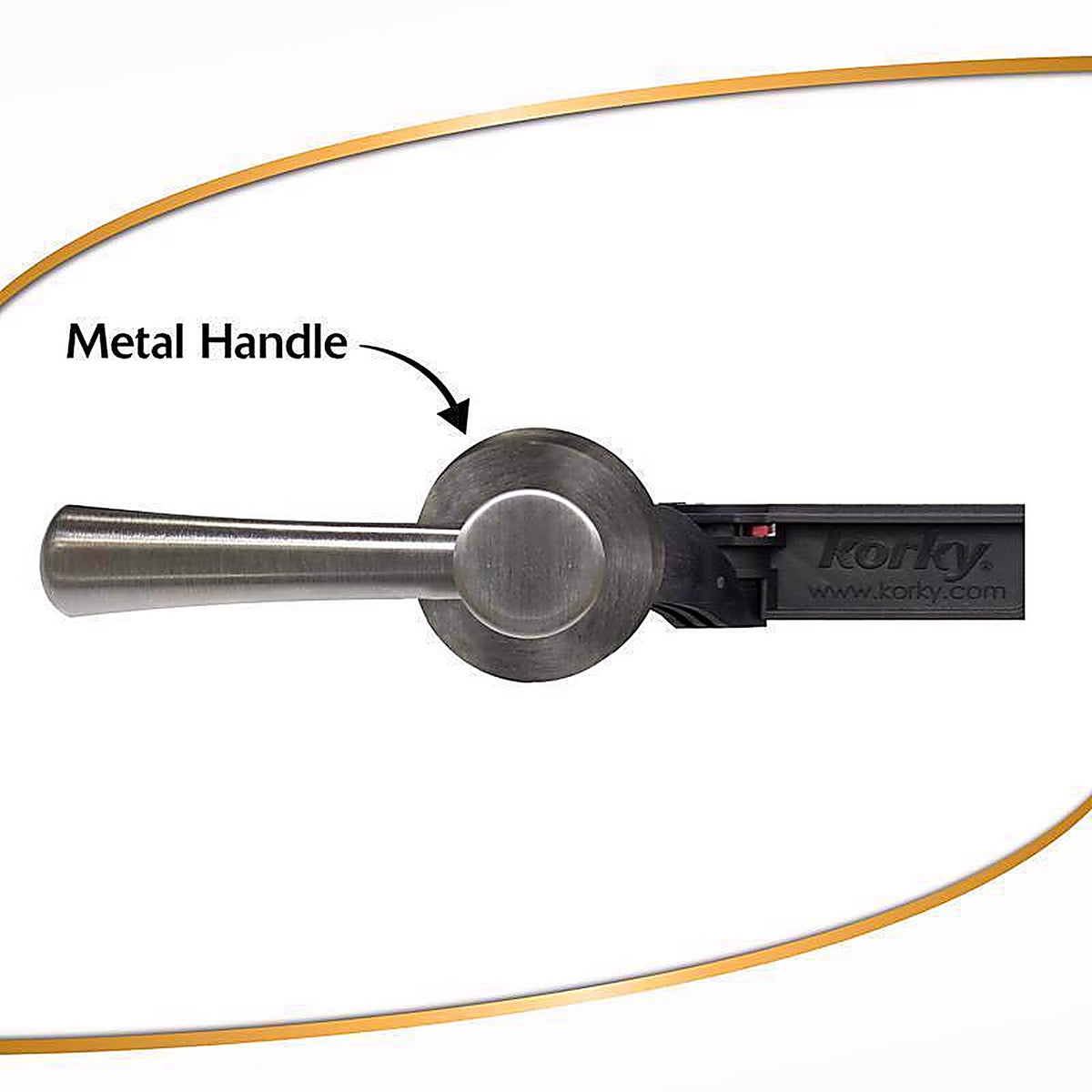 Korky 6074BP StrongArm Flush Lever Brushed Nickel Metal For Universal
