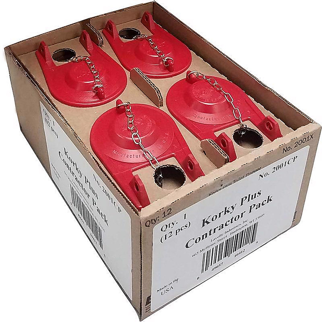 Korky 2001CP Plus Toilet Flapper Red Rubber For Universal 2 in.