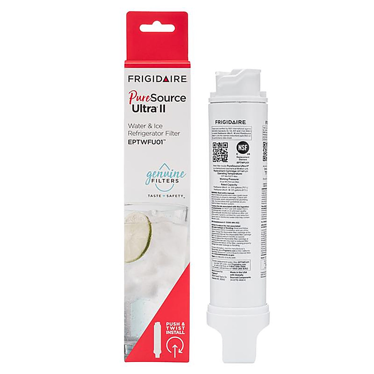 Frigidaire - EPTWFU01 - Pure Source Ultra II Refrigerator Water Filter for Frigidaire Eptwfu01