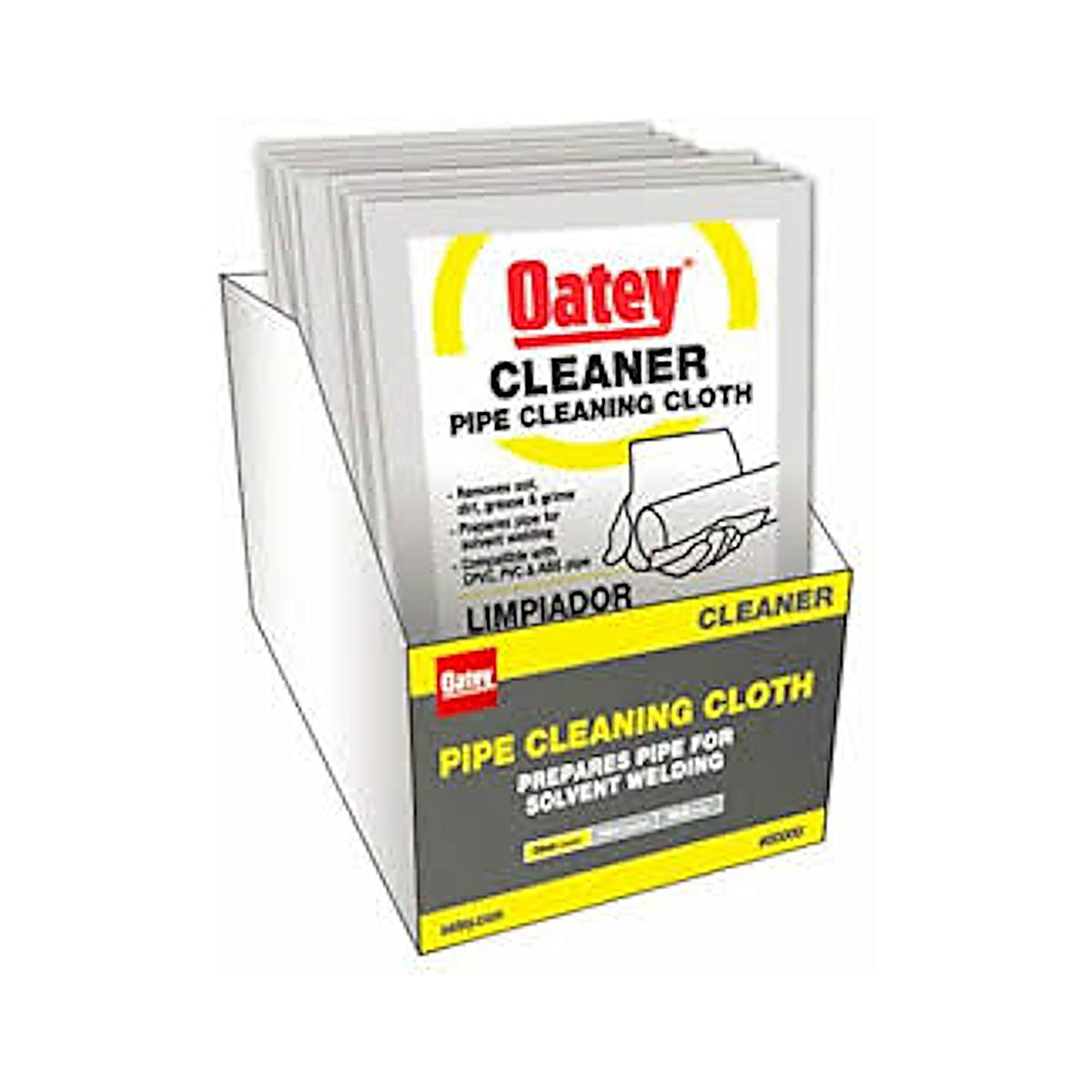 Oatey 31423 Cotton Pipe Cleaning Cloth 8 in. W x 7 in. L