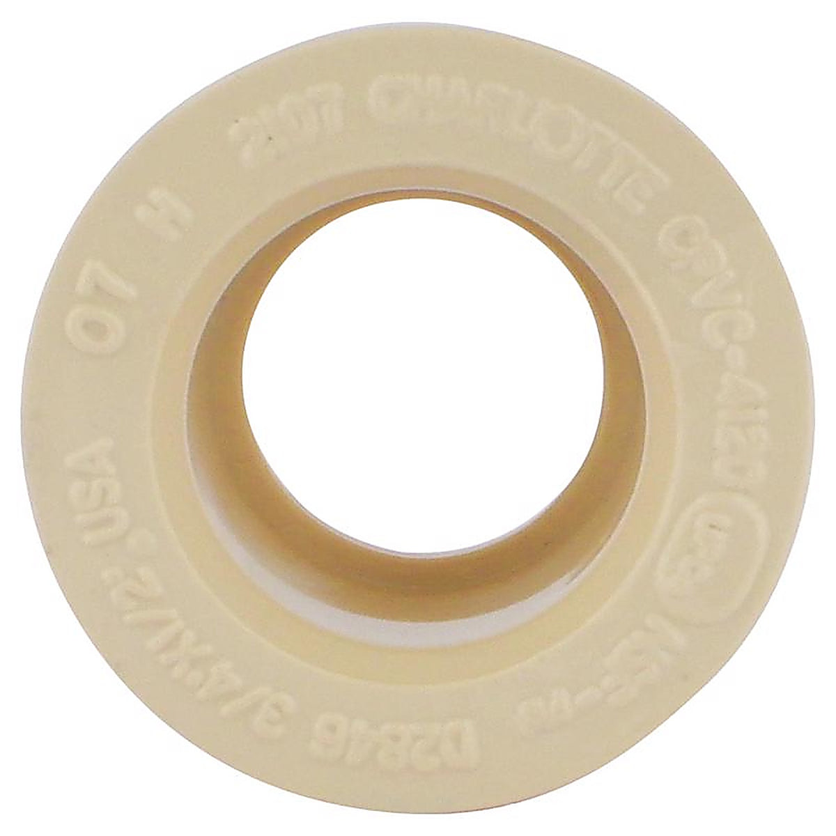 Charlotte Pipe CTS021070600 FlowGuard 3/4 in. Hub x 1/2 in. Dia. Spigot CPVC Reducing Bushing