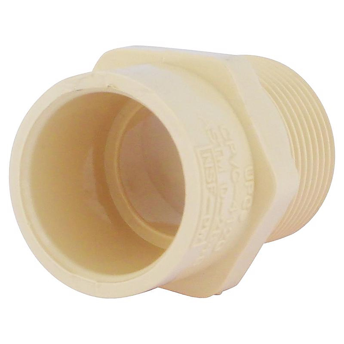 Charlotte Pipe CTS021090800 FlowGuard 3/4 in. Socket x 3/4 in. Dia. MNPT CPVC Adapter