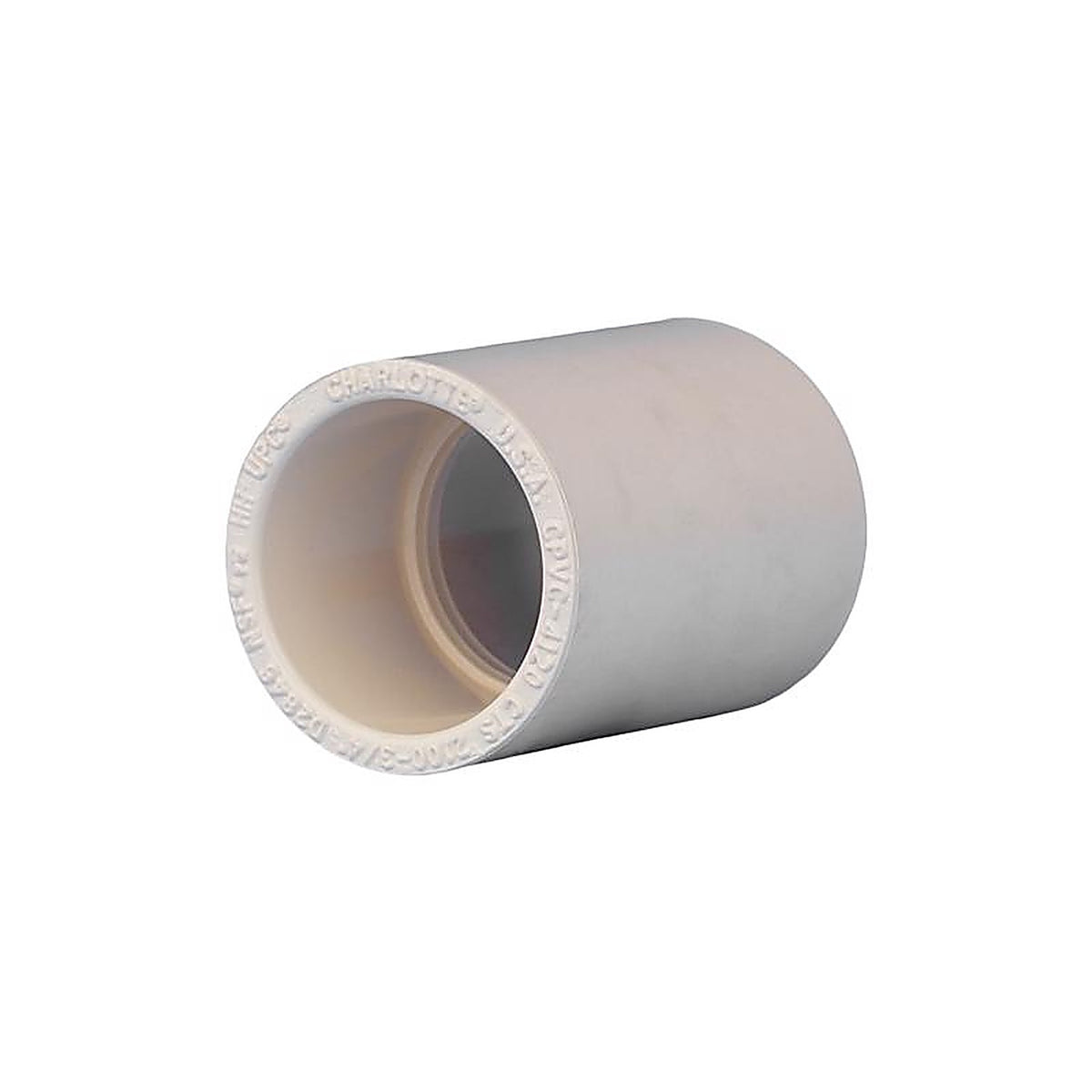 Charlotte Pipe CTS021000800 FlowGuard 3/4 in. Socket x 3/4 in. Dia. Socket CPVC Coupling