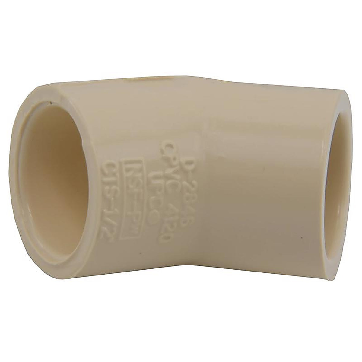 Charlotte Pipe CTS023090600 1/2 in. Socket x 1/2 in. Dia. Socket CPVC 45 Degree Elbow