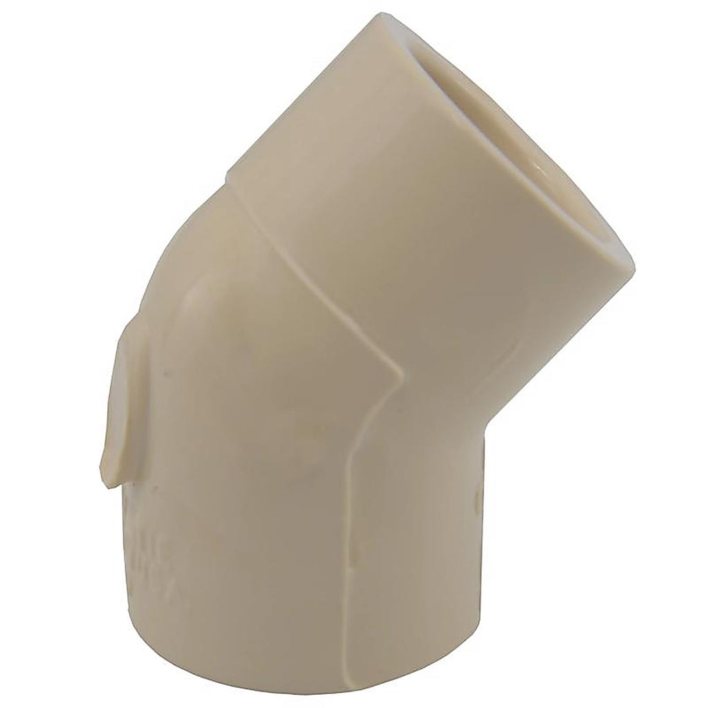 Charlotte Pipe CTS023090600 1/2 in. Socket x 1/2 in. Dia. Socket CPVC 45 Degree Elbow