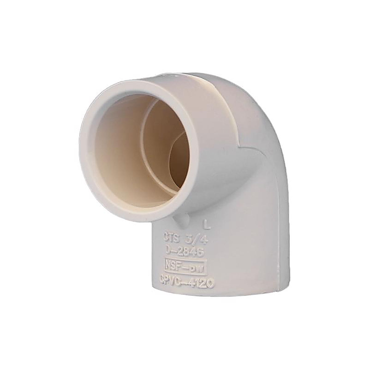 Charlotte Pipe CTS023000800 FlowGuard 3/4 in. Hub x 3/4 in. Dia. Hub CPVC 90 Degree Elbow