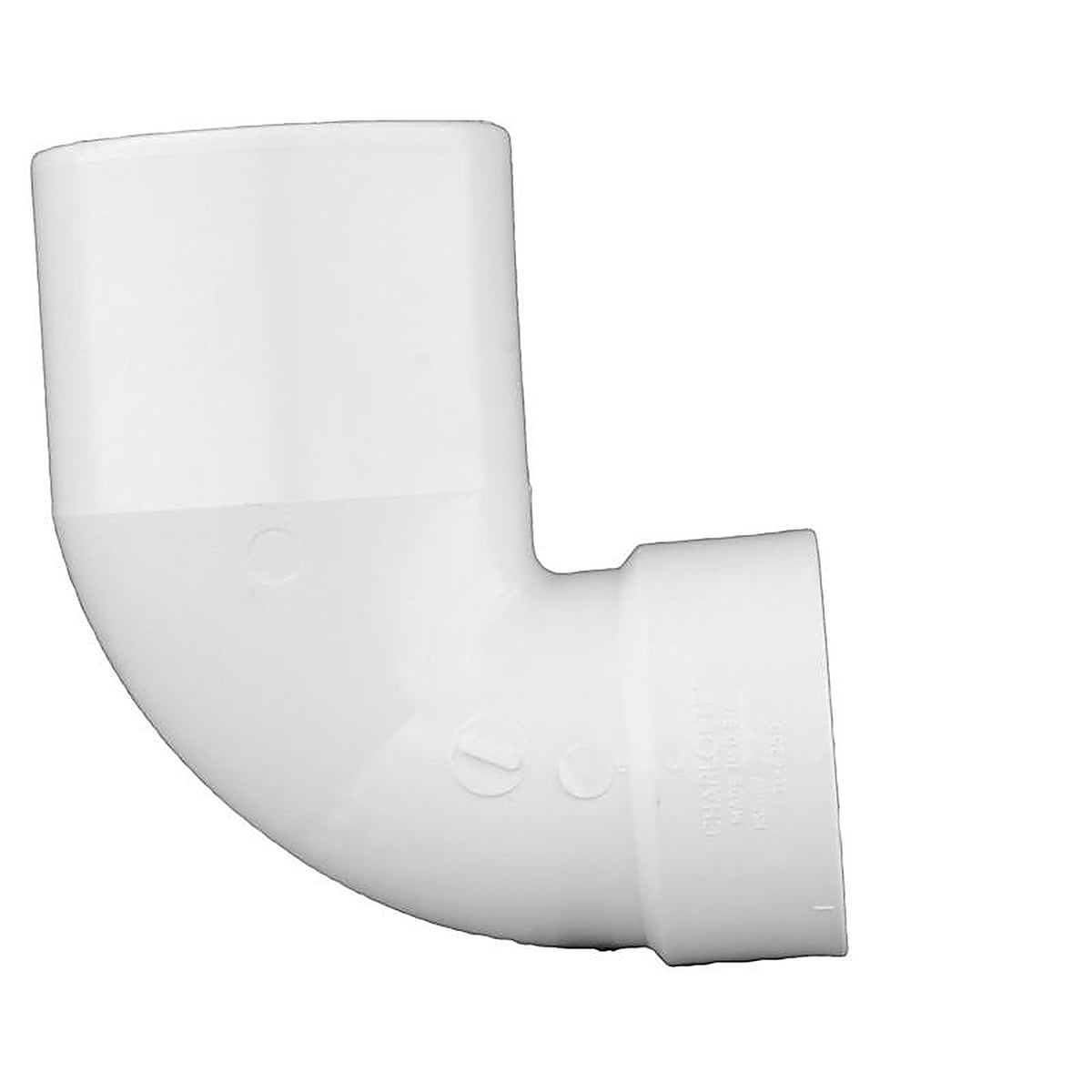 Charlotte Pipe PVC003300600 Schedule 40 4 in. Hub x 3 in. Dia. Spigot PVC Closet Flange