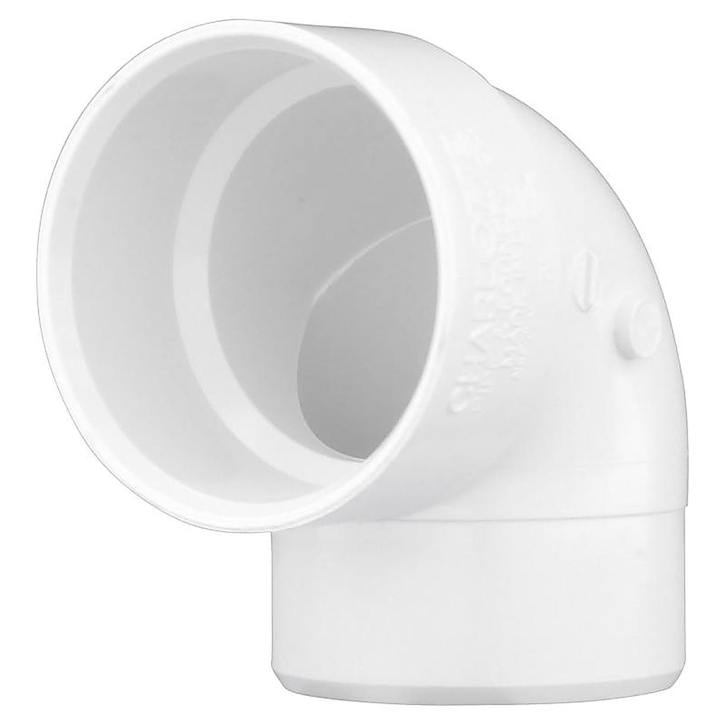 Charlotte Pipe - PVC003330600 - Schedule 40 1-1/2 In. Hub X 1-1/2 In. D Spigot PVC Elbow 1 Pack