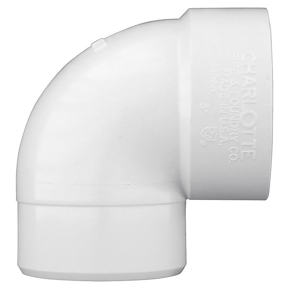 Charlotte Pipe - PVC003330600 - Schedule 40 1-1/2 In. Hub X 1-1/2 In. D Spigot PVC Elbow 1 Pack
