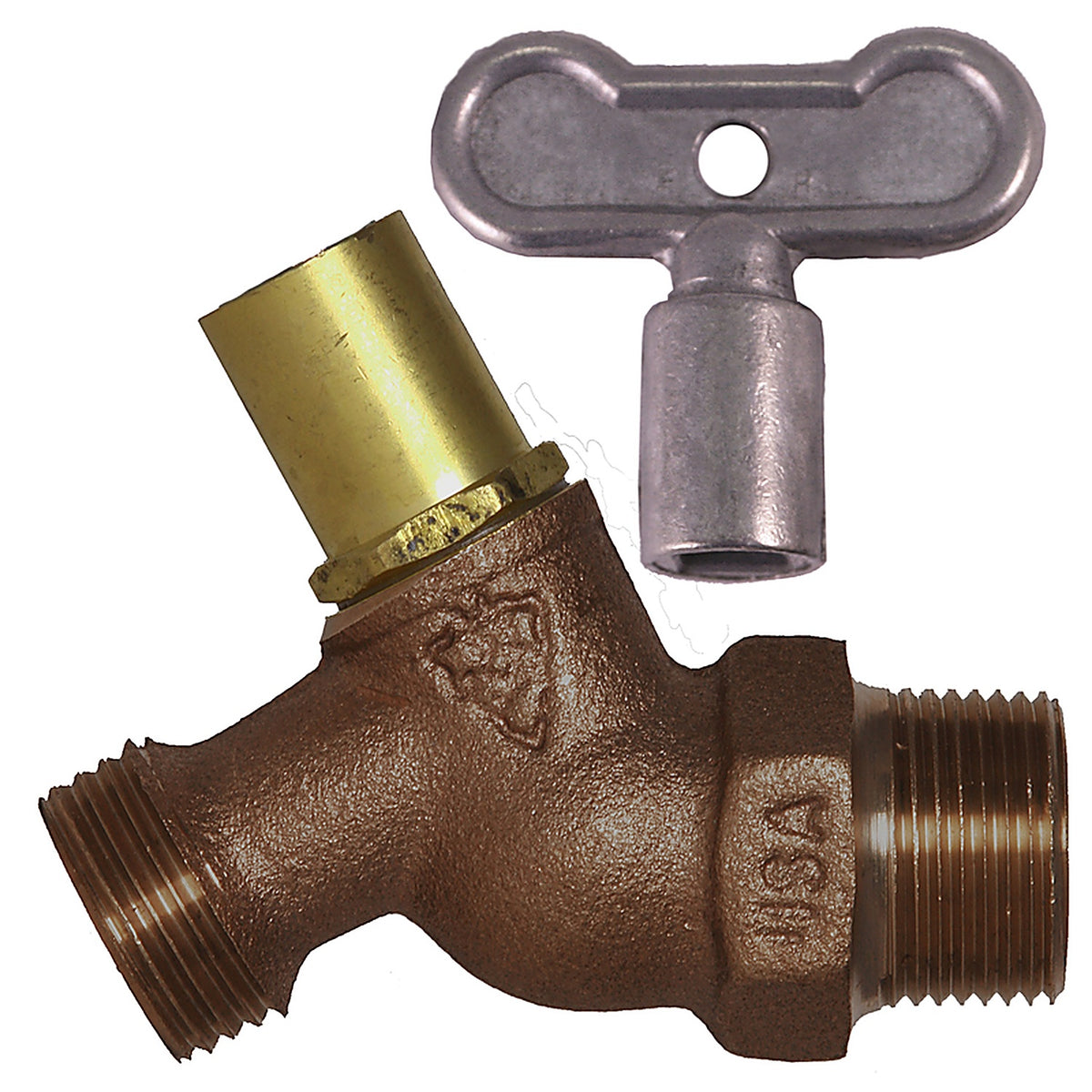 Arrowhead - 251LKLF - 1/2 In. MIP In. X 3/4 In. MHT Brass No-Kink Hose Bibb