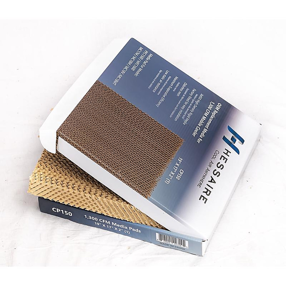 Hessaire 6017053 19 in. H X 17 in. W Tan Canvas Media Pad Set