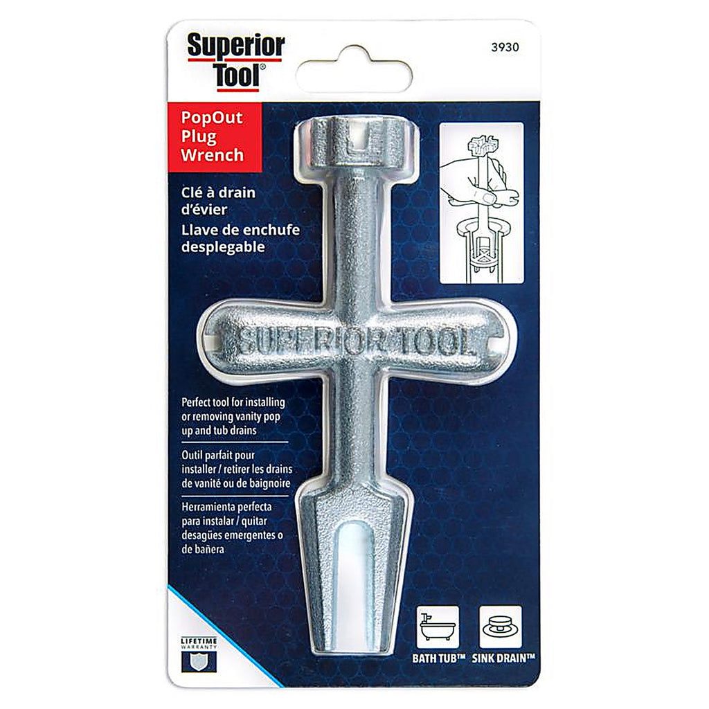 Superior Tool 3930 Pro-Line Plug Wrench Silver 1 pc
