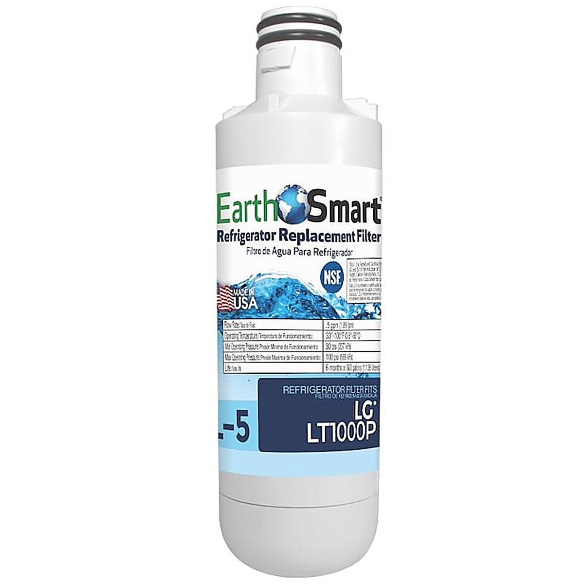 Earth Smart 102644 Refrigerator Replacement Filter For LG LT1000P