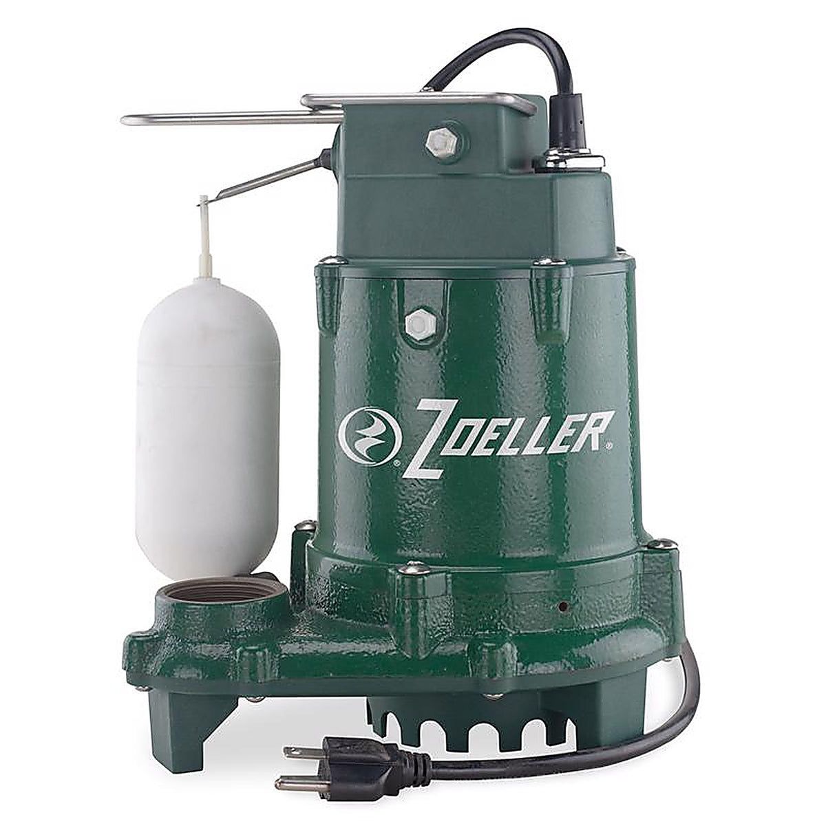 Zoeller - 1052-0005 - 1/3 HP 2880 GPH Cast Iron Vertical Float Switch AC Submersible Sump Pump 9 Ft