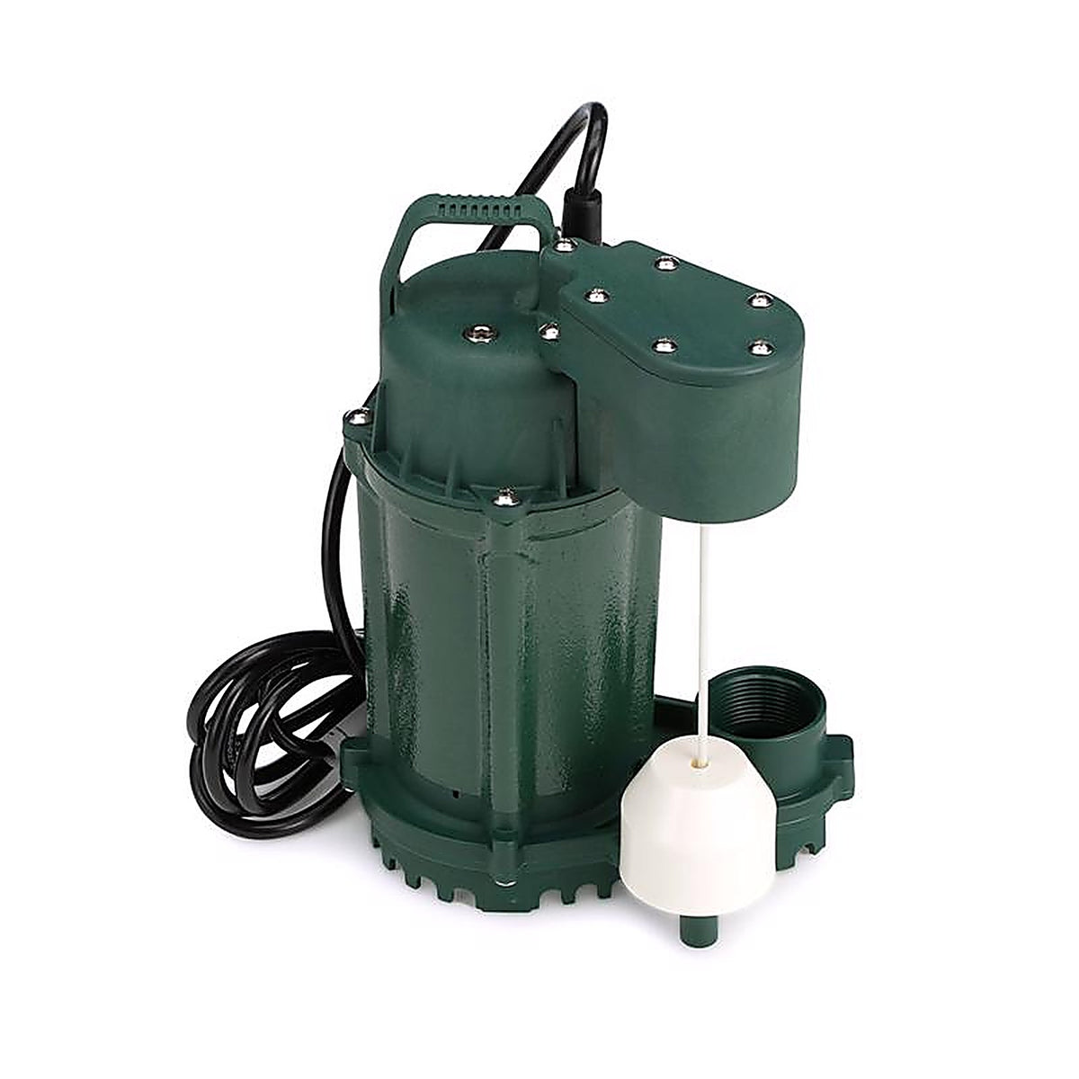 Zoeller - 1075-0001 - 1/2 HP 3600 GPH Cast Iron Vertical Float Switch AC Submersible Sump Pump 9 Ft