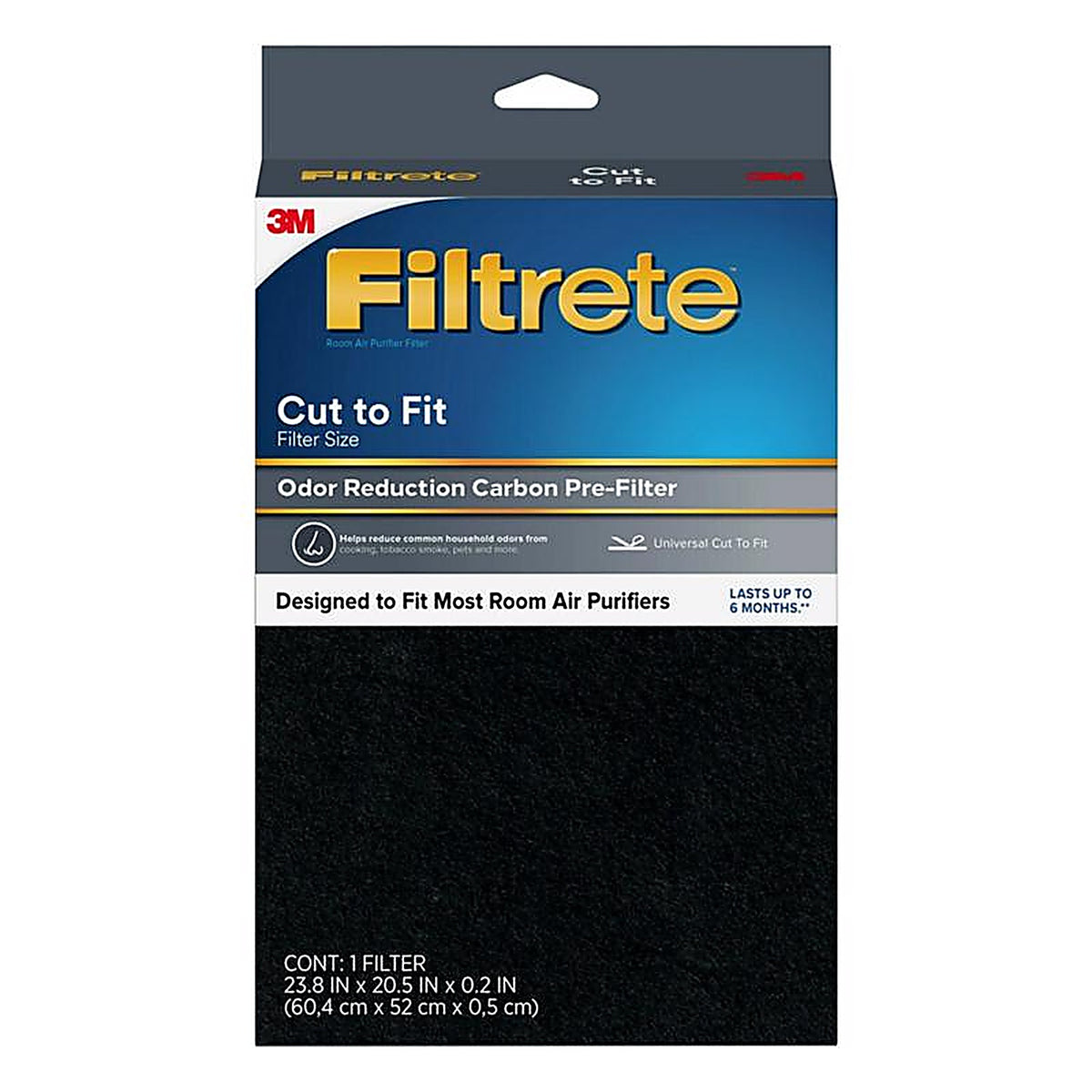 3M FAPF-UCTFN-4 Filtrete 23.8 in. H X 20.5 in. W Rectangular Air Purifier Filter
