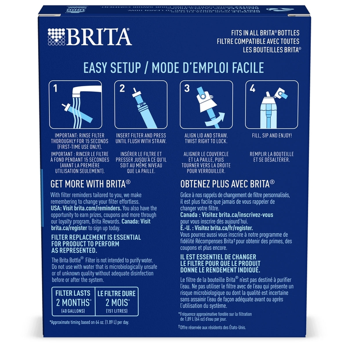 Brita 36461 Bottle Replacement Filters